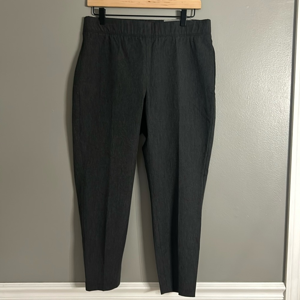 *NWT* Talbots Skinny Ankle Curvy Gray Pants, Sz 10P, Petite, Stretch, Pull-On